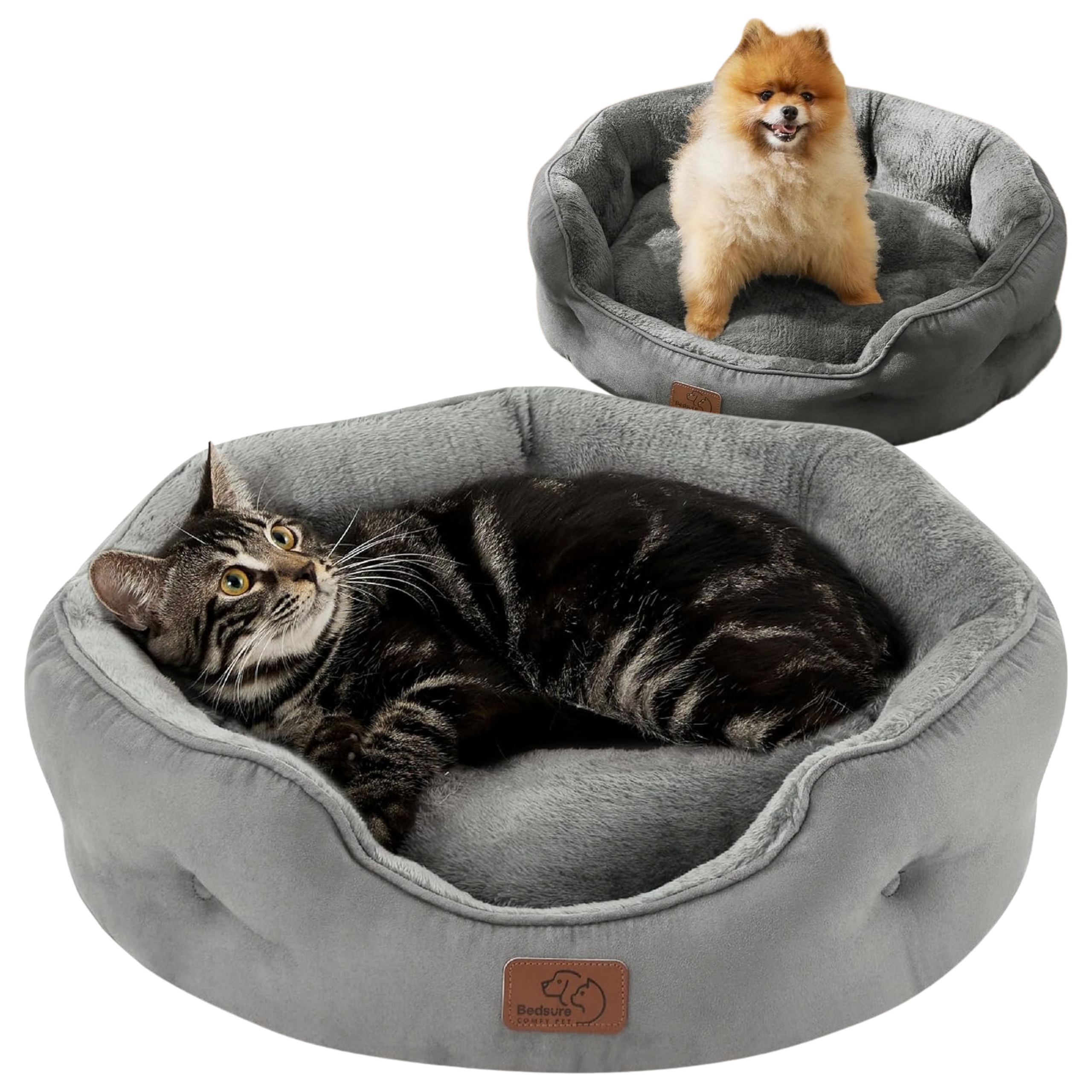 Levně Pelíšek Pro Kočky Malého psa Šedé Oeko-tex Standard 100 Měkké