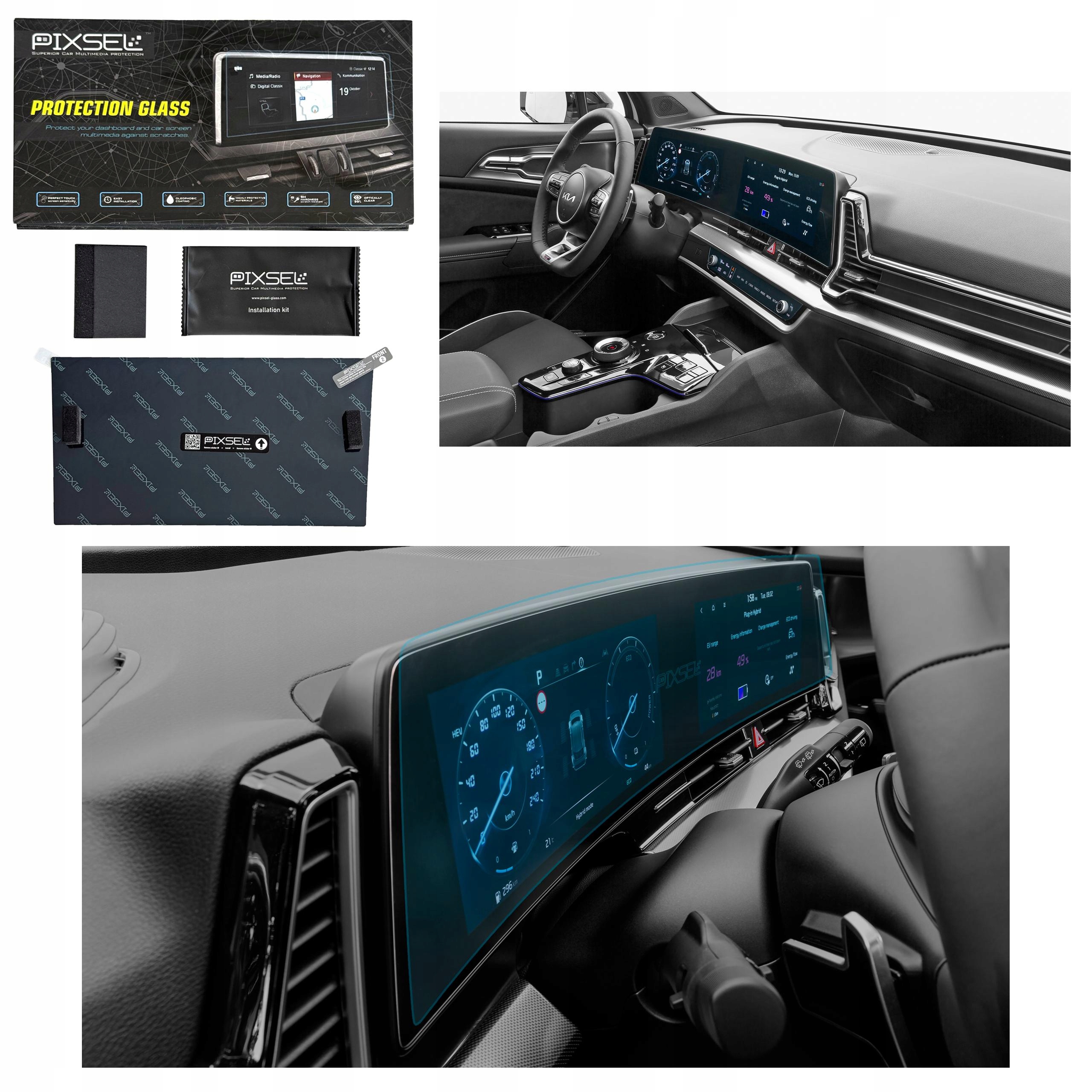 Antyodciskowe Matowe Szkło Ochronne Kia SPORTAGE-31.4“ 2022-2024