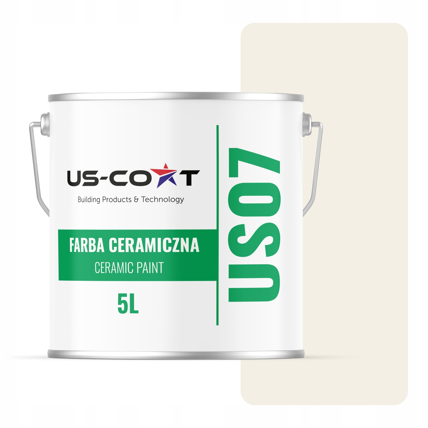 Keramická Farba Biela Zlomená Do Béžovej H3884 5L Matná Na Steny Stropov