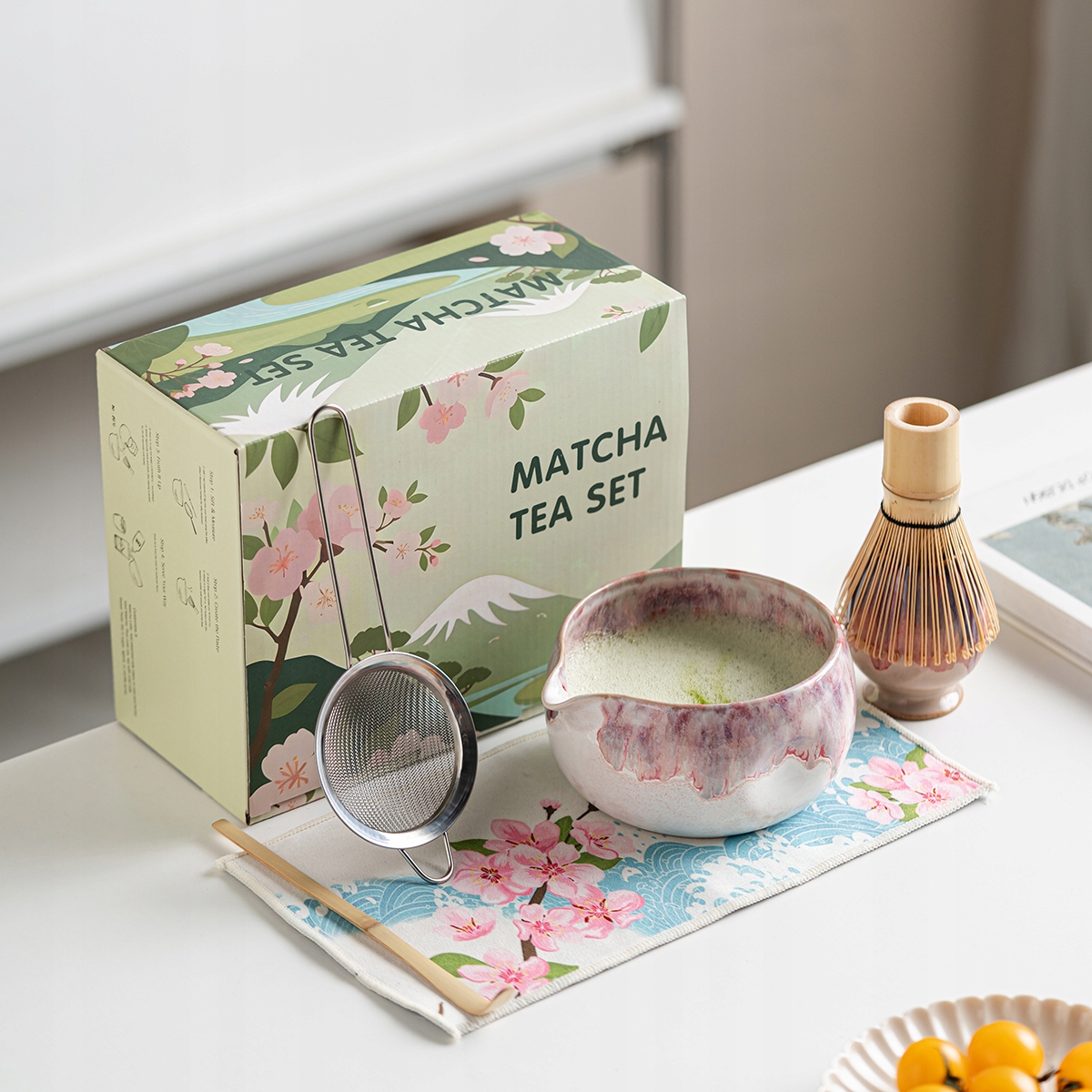 Nekit BAMBUSOWY ZESTAW PREZENTOWY DO HERBATY MATCHY CHASHAKU