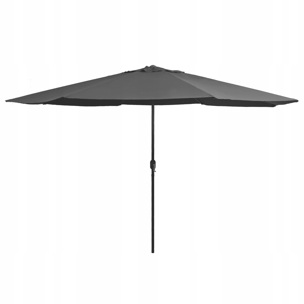 Zahradní slunečník Uv s klikou, antracitový, 390 x 247 cm, kov/polyester