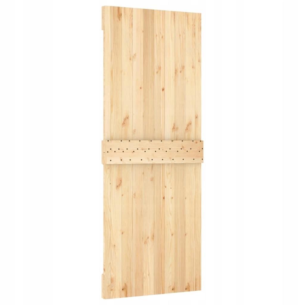 DRZWI PRZESUWNE Z OSPRZĘTEM 80X210CM LITE DREWNO SOSNOWE Rodzaj łamane/składane