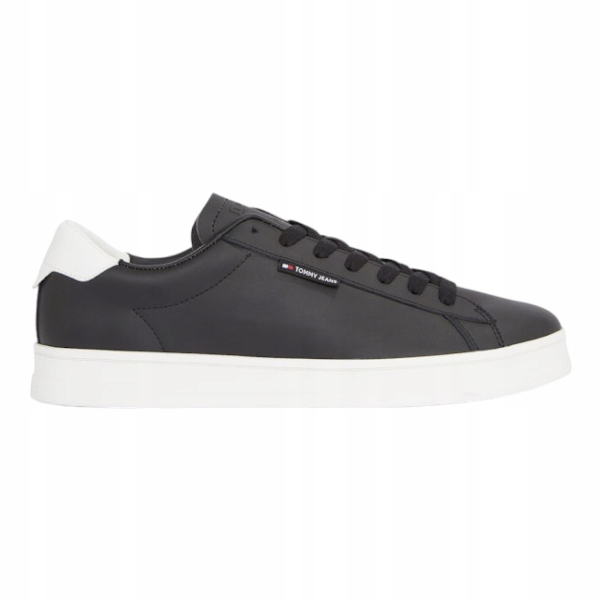 Tommy Hilfiger Pánské Kožené Boty Tjm Leather Low Cupsole Černé vel.44