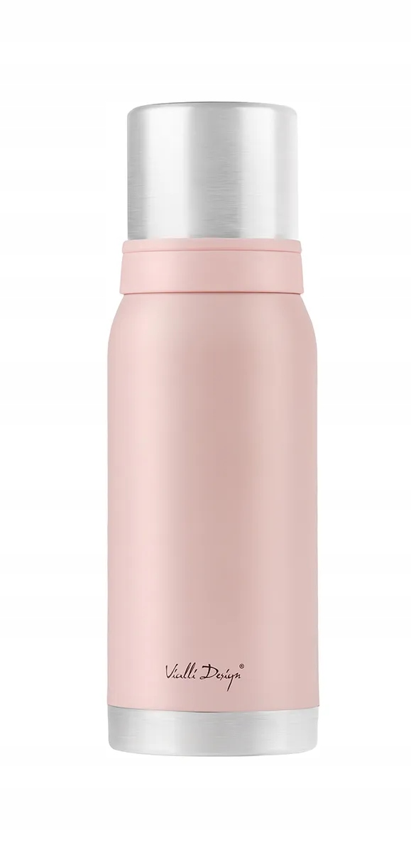 

Termos z kubkiem Vialli Design Fuori 1000ml różowy