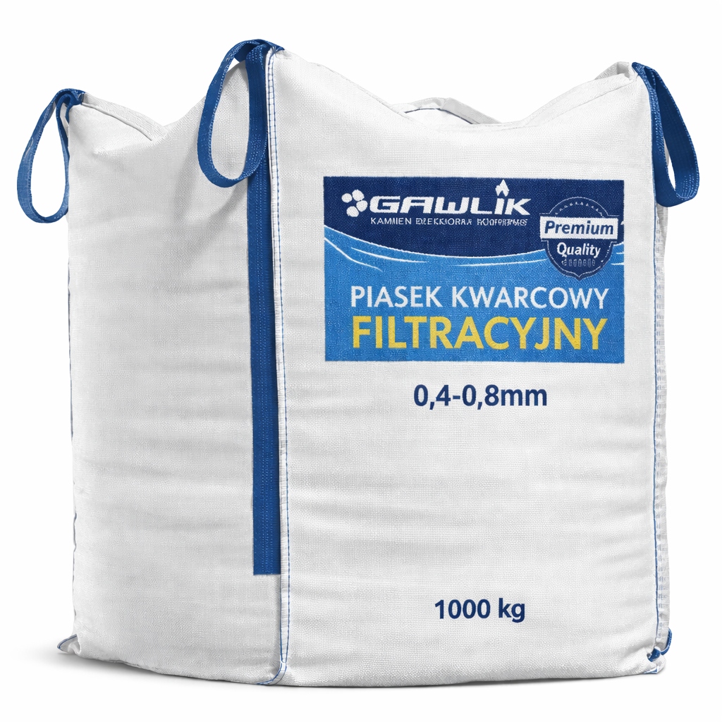 Piasek kwarcowy filtracyjny Tona frakcja 0,4–0,8 mm Do Pompy Basenowej