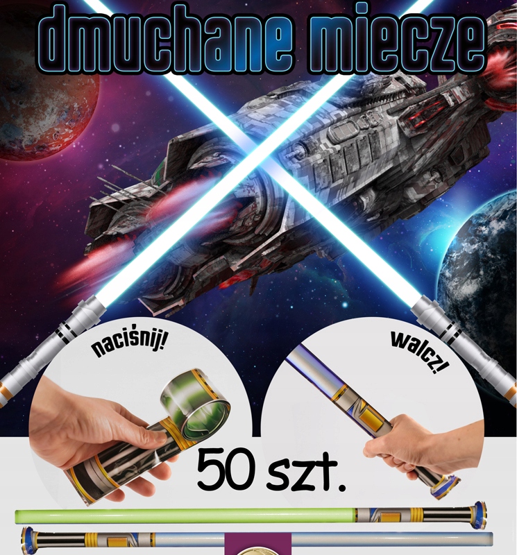 Zasyp do automatu Miecze 55mm piłka kulka 50szt