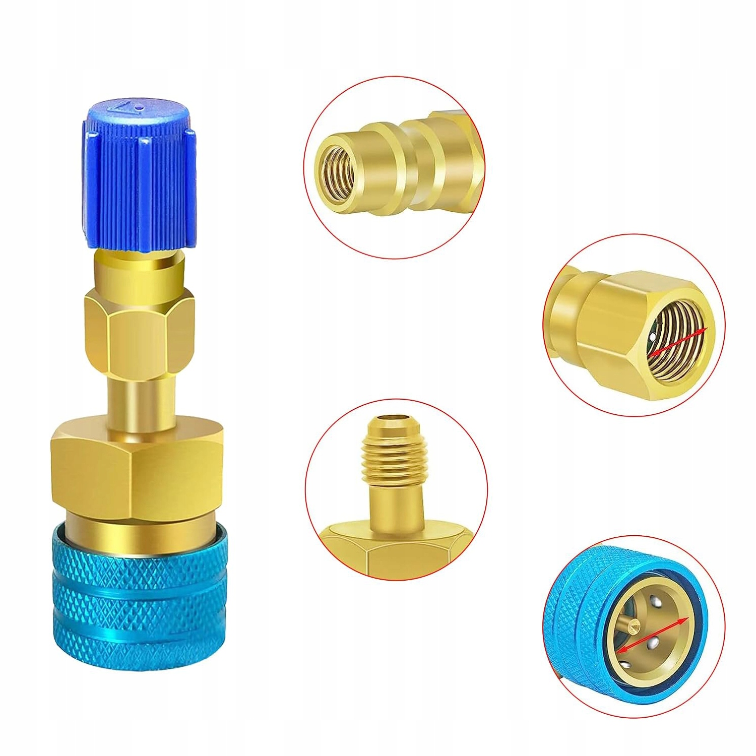 Złącza klimatyzacji ADAPTERY z R1234YF na R134A EAN (GTIN) 889030601209