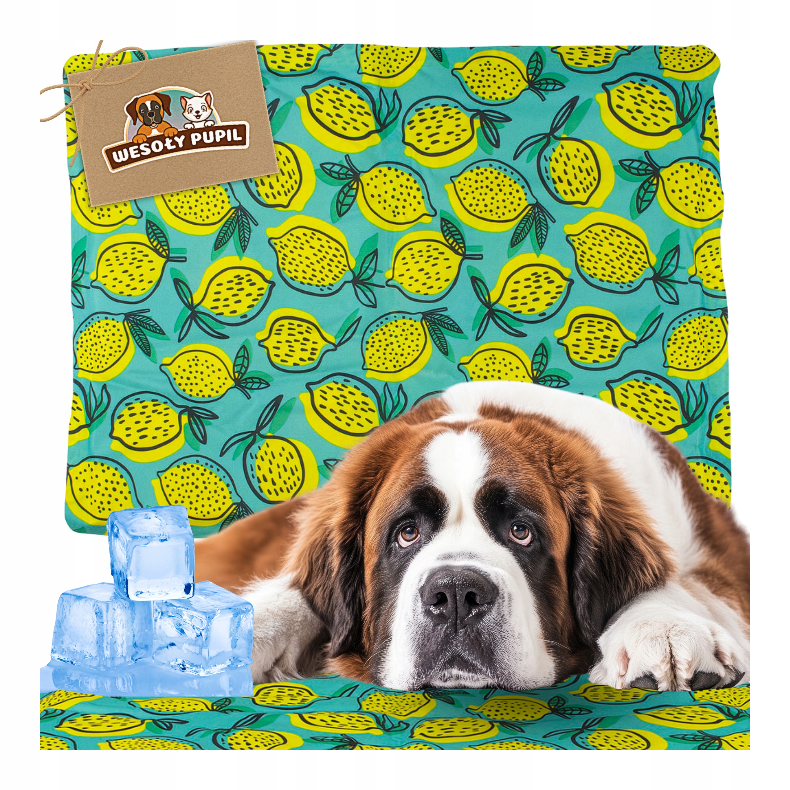 Levně Chladicí podložka Wesoły Pupil XXL obdélníková voděodolná 120x80 cm