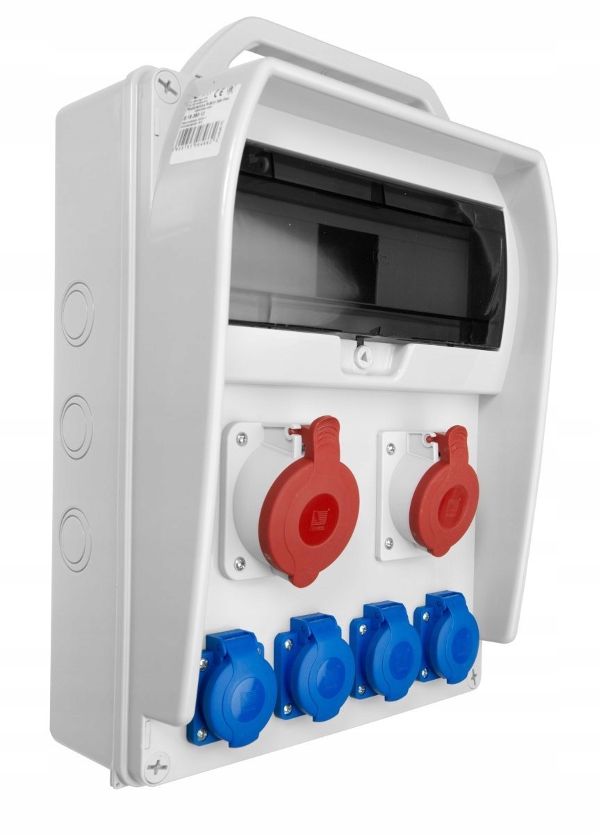 

R-box 380R 13S, 1X32A/5P, 1X16A/5P, 4X250V, Puste