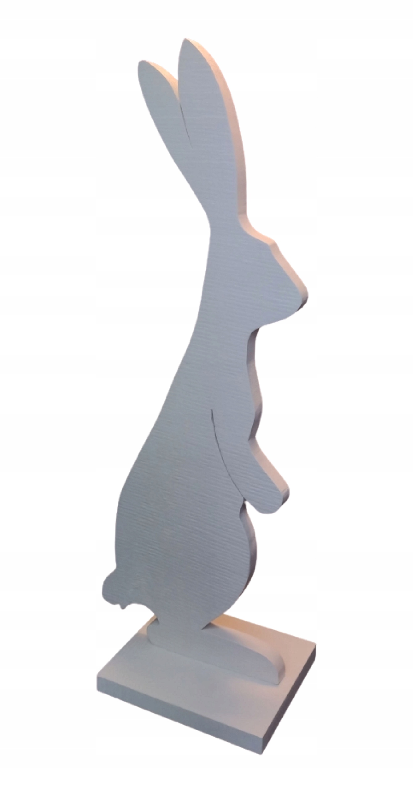 Velký Velikonoční zajíček výška 100 cm socha Zajíček Králík Bílý Dřevo