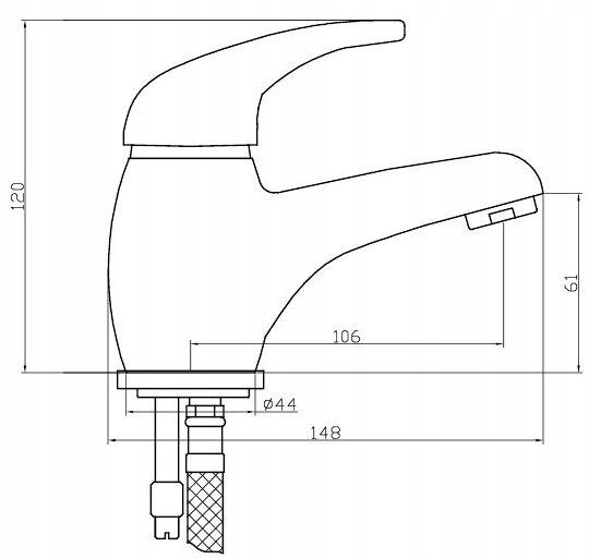 DIAMOND BATERIA UMYWALKOWA STOJĄCA GALAPAGOS CHROM Kod producenta GA-075.CH
