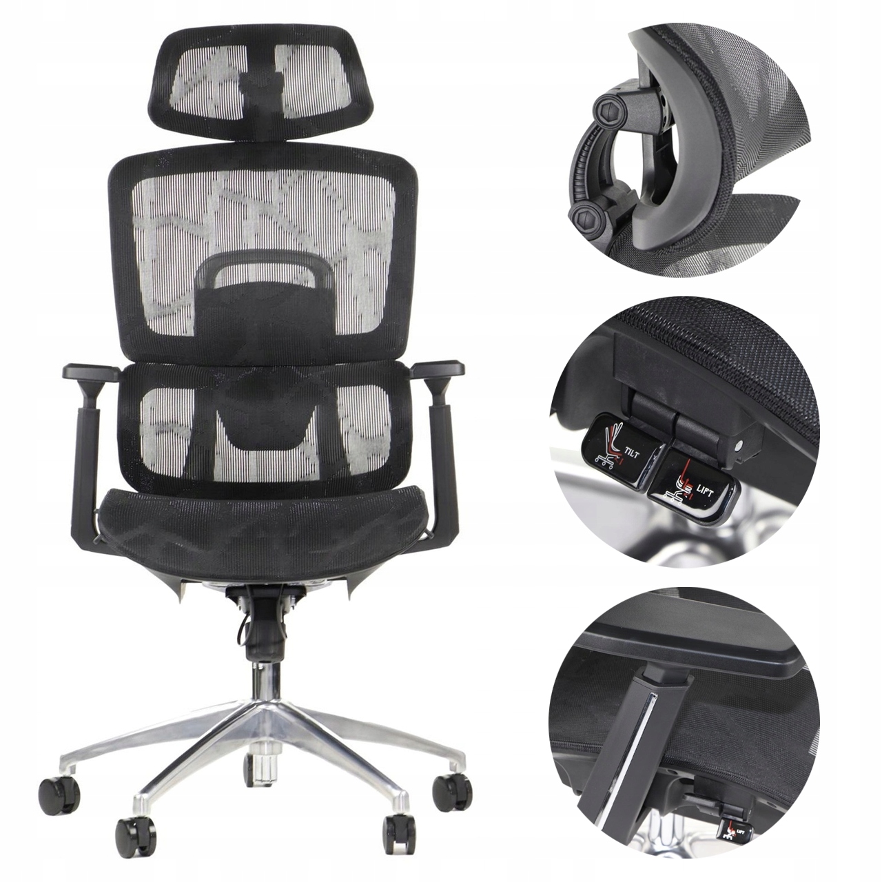 Kreslo Ergonew A1 So Sieťovaným Sedadlom