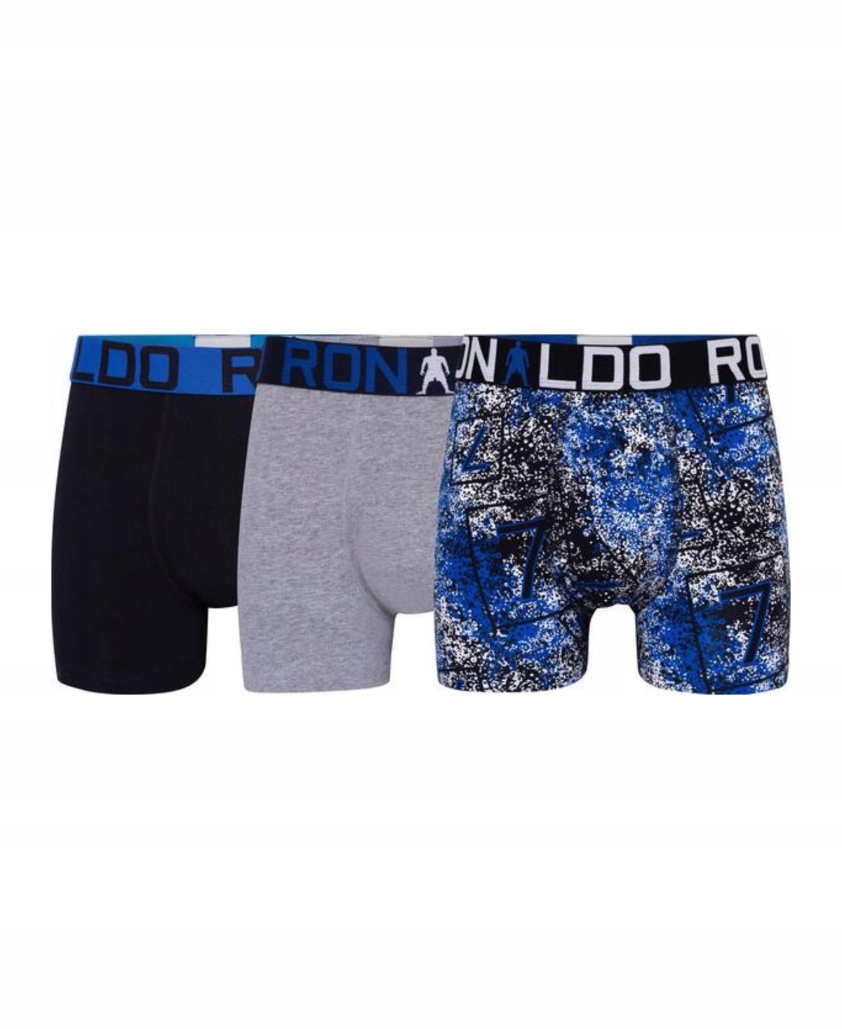 Bokserki Chłopięce CR7 Boxers Bawełniane 3-Pak Mix Kolorów 146 10+