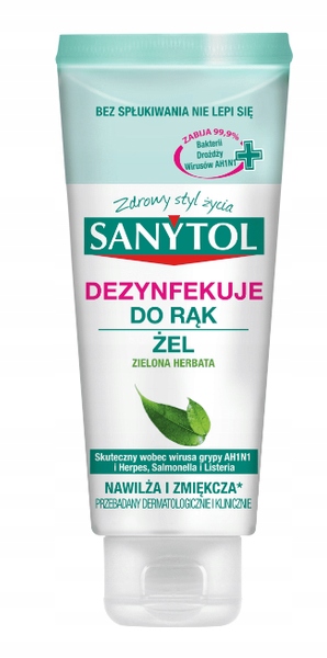 

Sanytol żel do dezynfekcji rąk tubka 75 ml