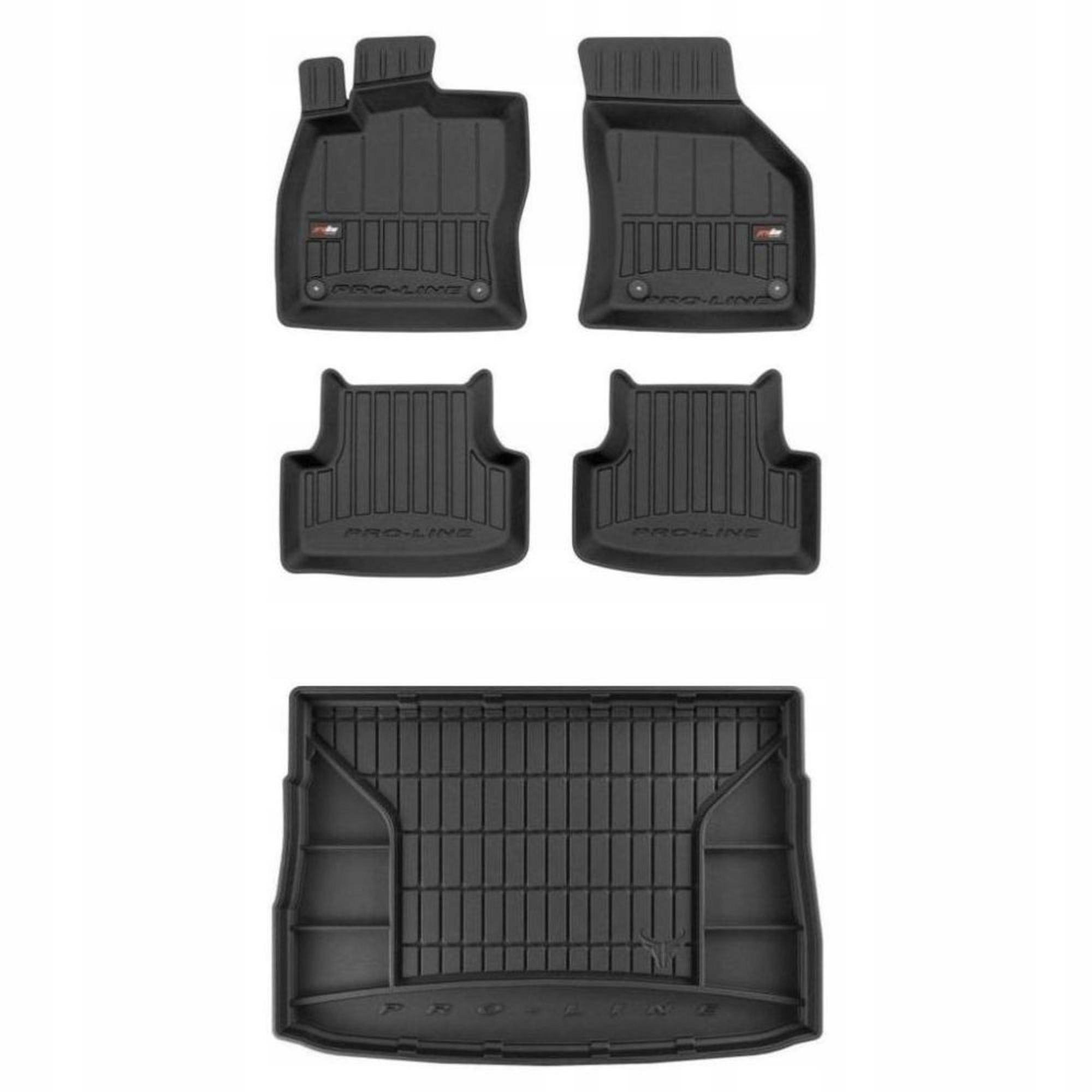 3D gumová sada koberců a rohožek Volkswagen Golf VII 2012-2020 Hatchback, g