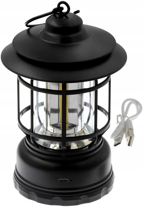 Lampa Kempingowa Wisząca LED COB USB 18650 Kolory Materiał ABS