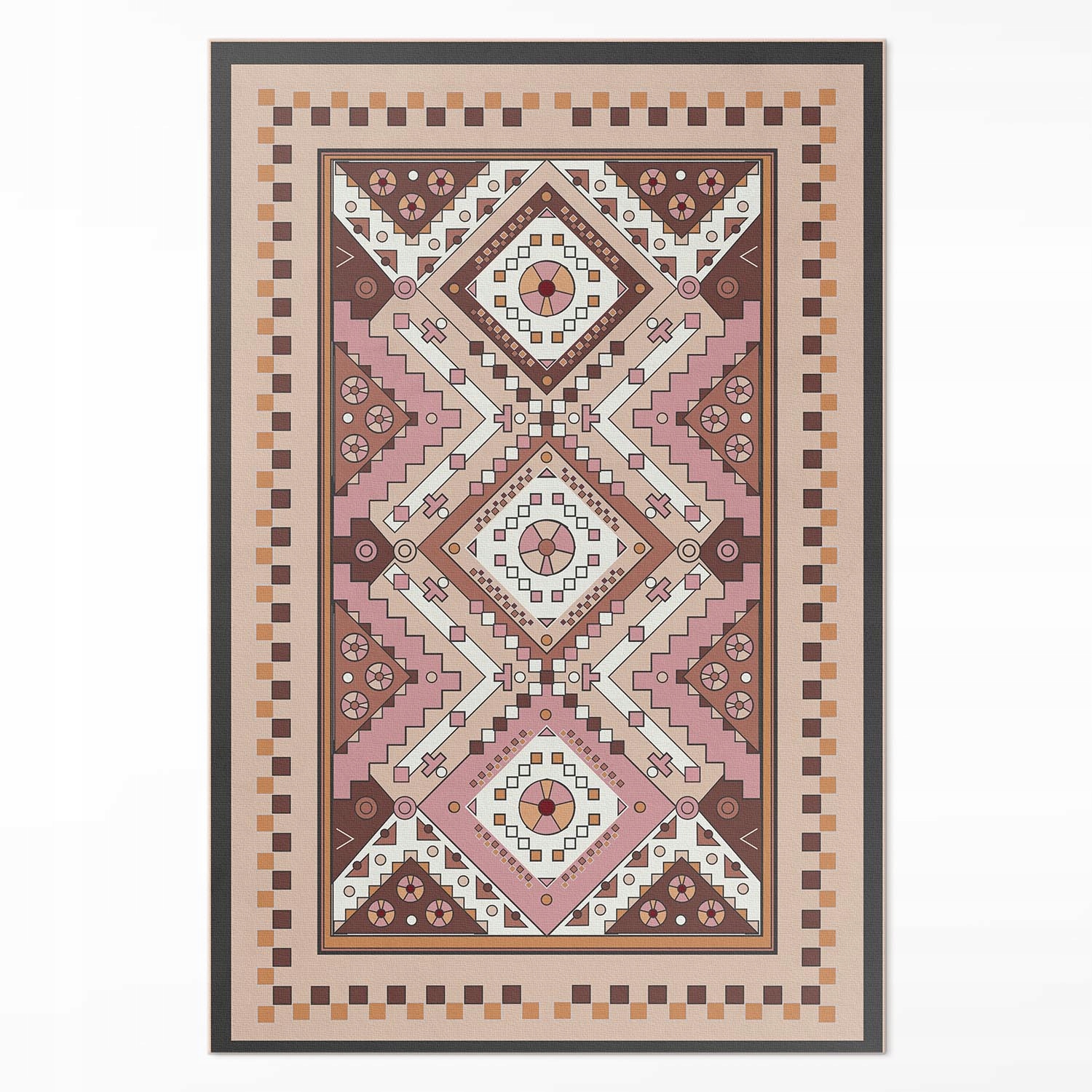 Koberec do kanceláře Marocký geometrický design, ornament 80 x 120 cm