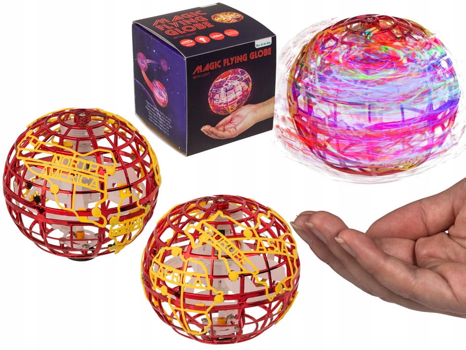 

Magiczny latający Globus czerwony Lewitujący Kula