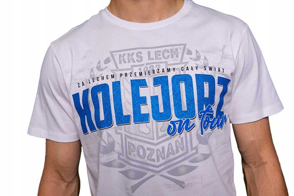 KOSZULKA LECH POZNAŃ KOLEJORZ ON TOUR BIAŁA M