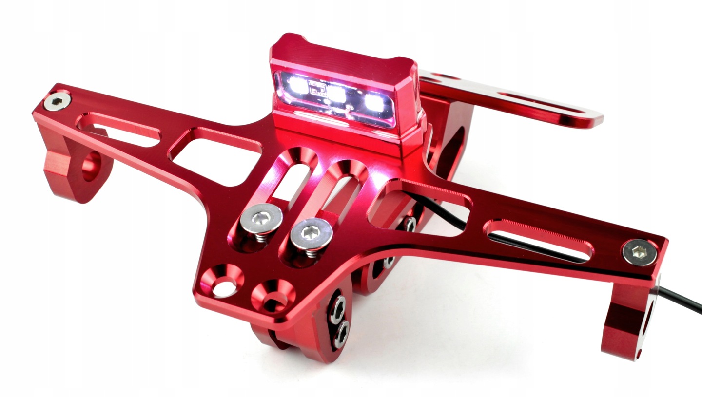 MOCOWANIE TABLICY REJESTRACYJNEJ LED MOTOCYKL