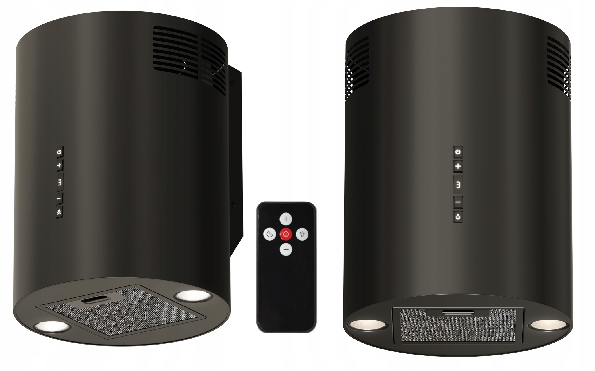 Okap kuchenny do zabudowy Ścienny 31 cm Maan Elba Mini W 431 Czarny Led