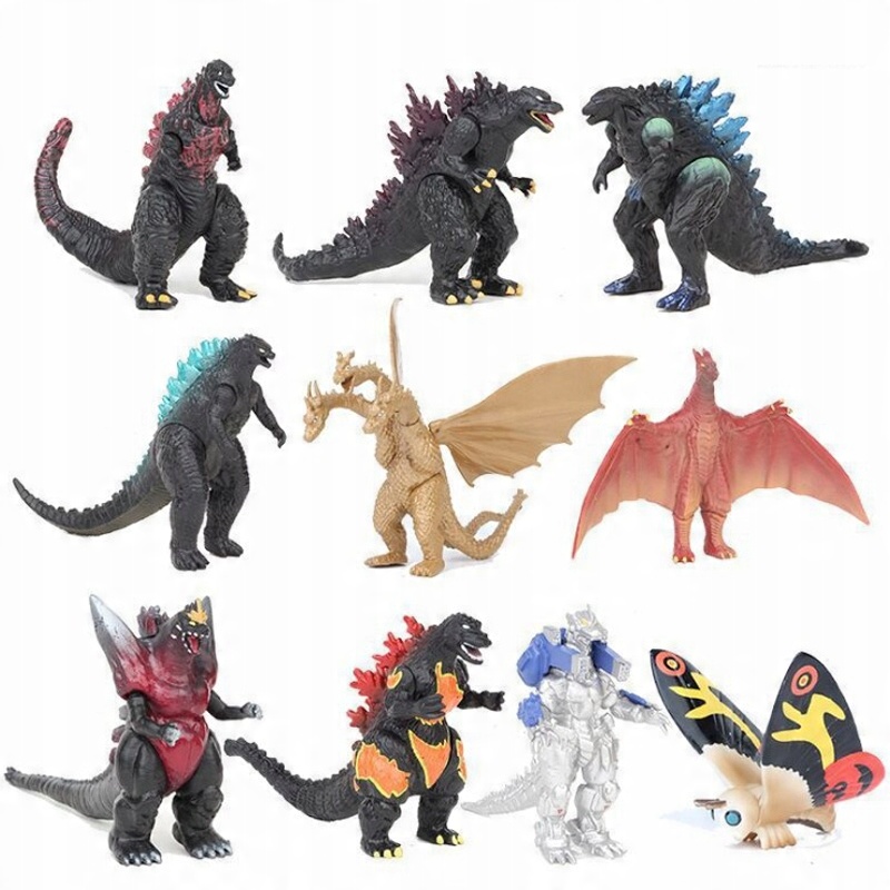 

10 sztuk Godzilla zabawki z pcv figurka!