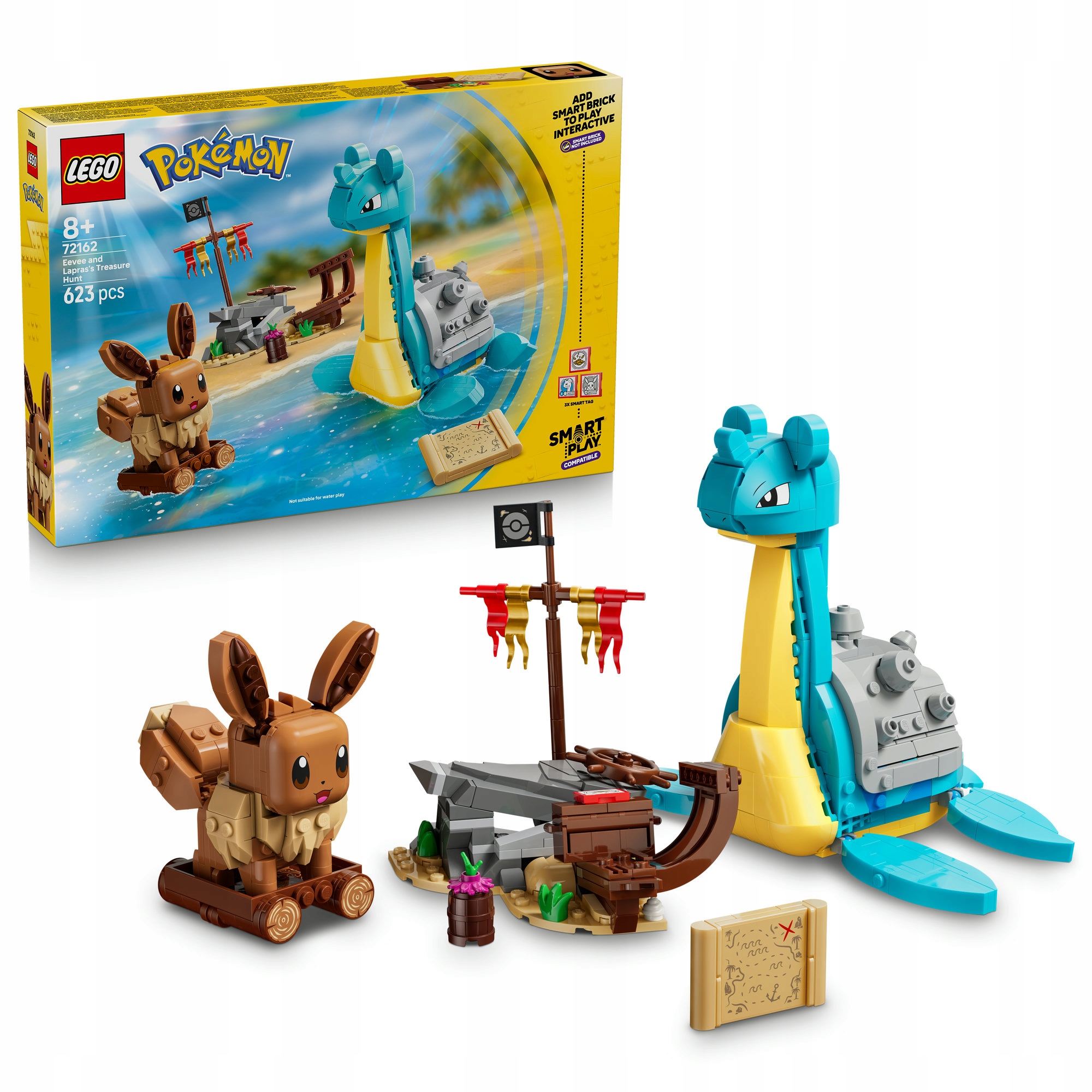 Lego Pokémon Smart Play 72162 – Eevee a Lapras – hledání pokladů