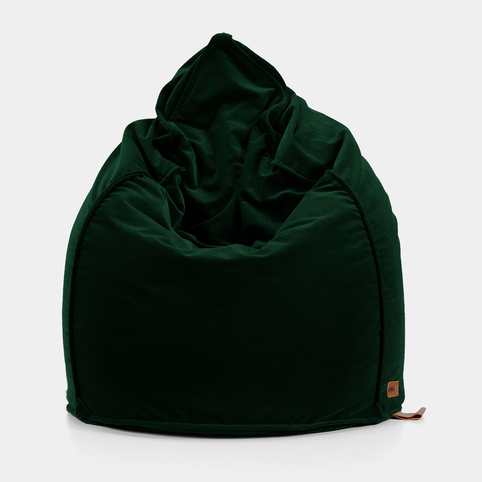 Taburet Sack Velvet zelená lahvová| Jabba Design