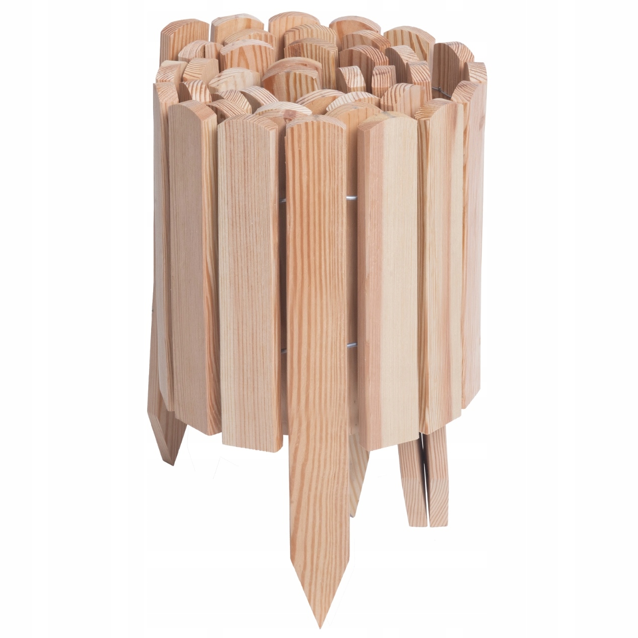 Zahradní plot Trávníkový Lem Zahradní Palisáda Dřevěná 30 x 200 cm