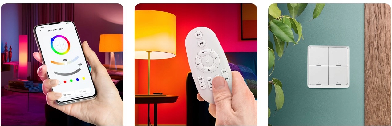 Easy Smart - Żarówka LED Bluetooth Mesh E14 świeczka RGB+CT RGBW Rodzaj gwintu E14