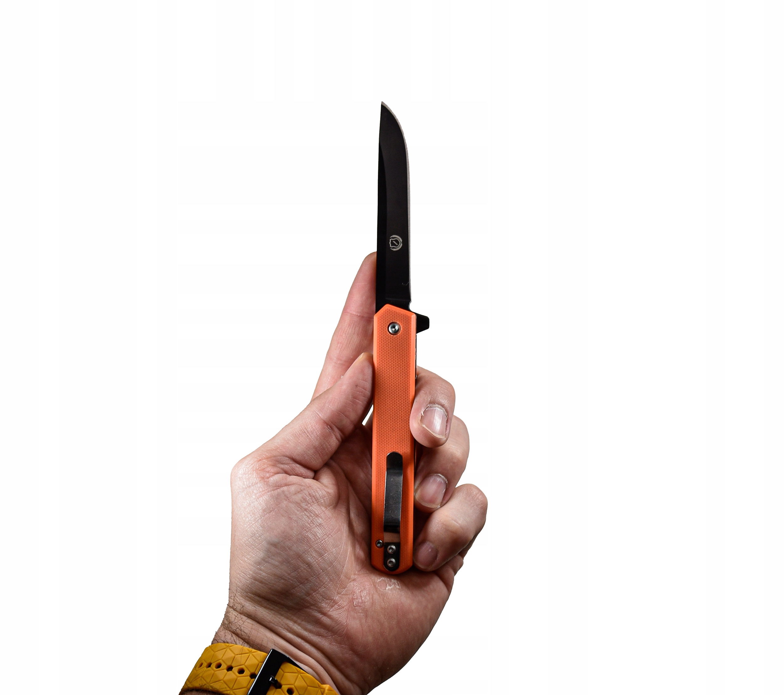 Nůž Na Ryby Nůž Finka Houby Klip Zámek Columb Oranžový Skládací