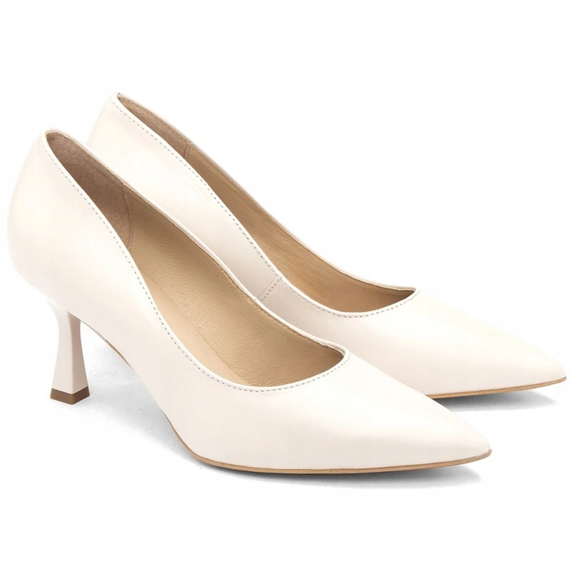 Dámské lodičky Ryłko N7200 _7CVF krémové Kůže Vel. 36,5
