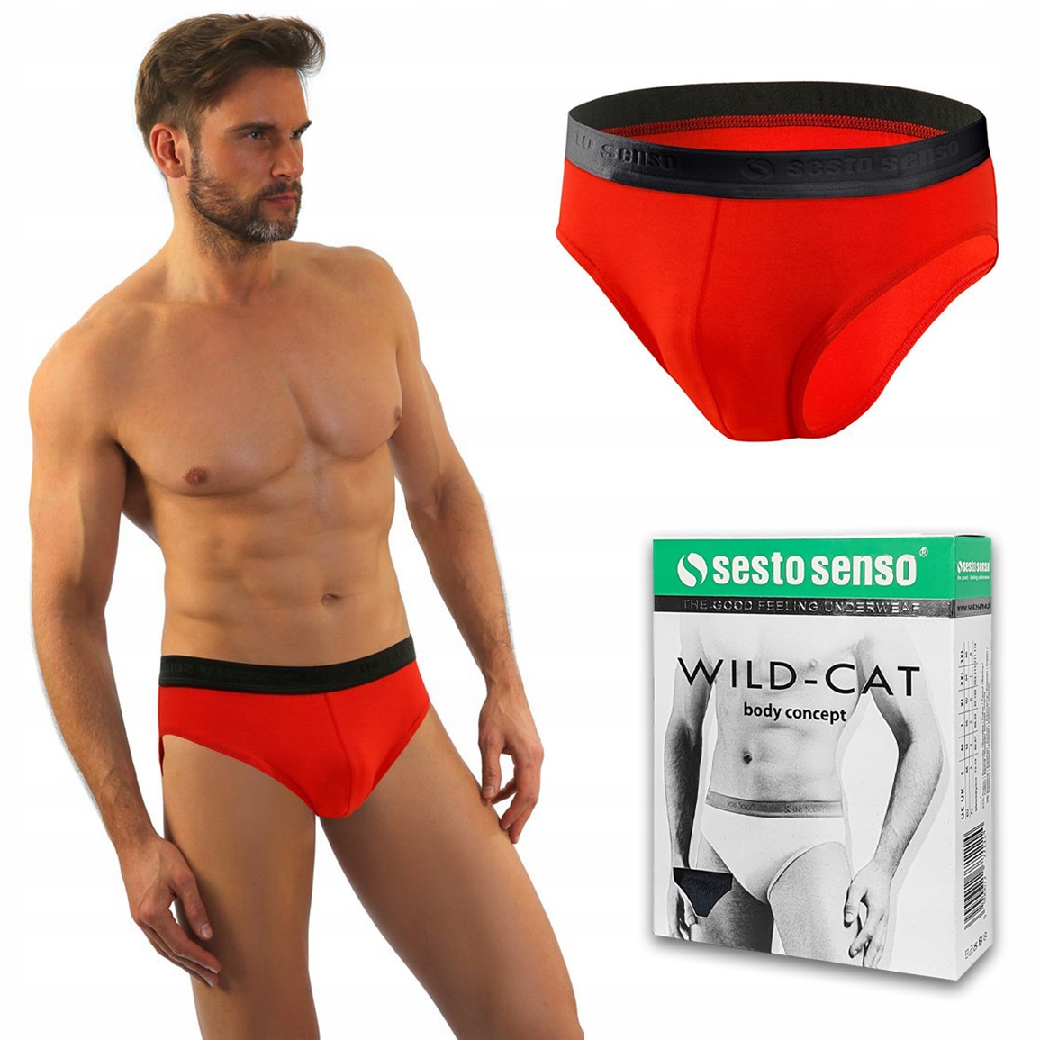 

Slipy męskie Sesto Senso Wild Cat - XXL