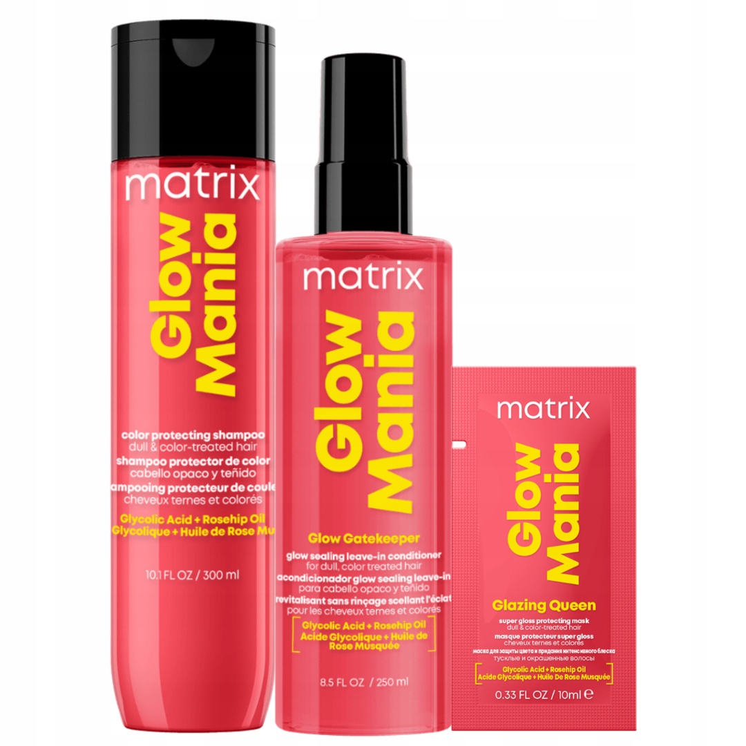 Matrix Glow Mania sada pro hydrataci a ochranu barvených vlasů Dárek