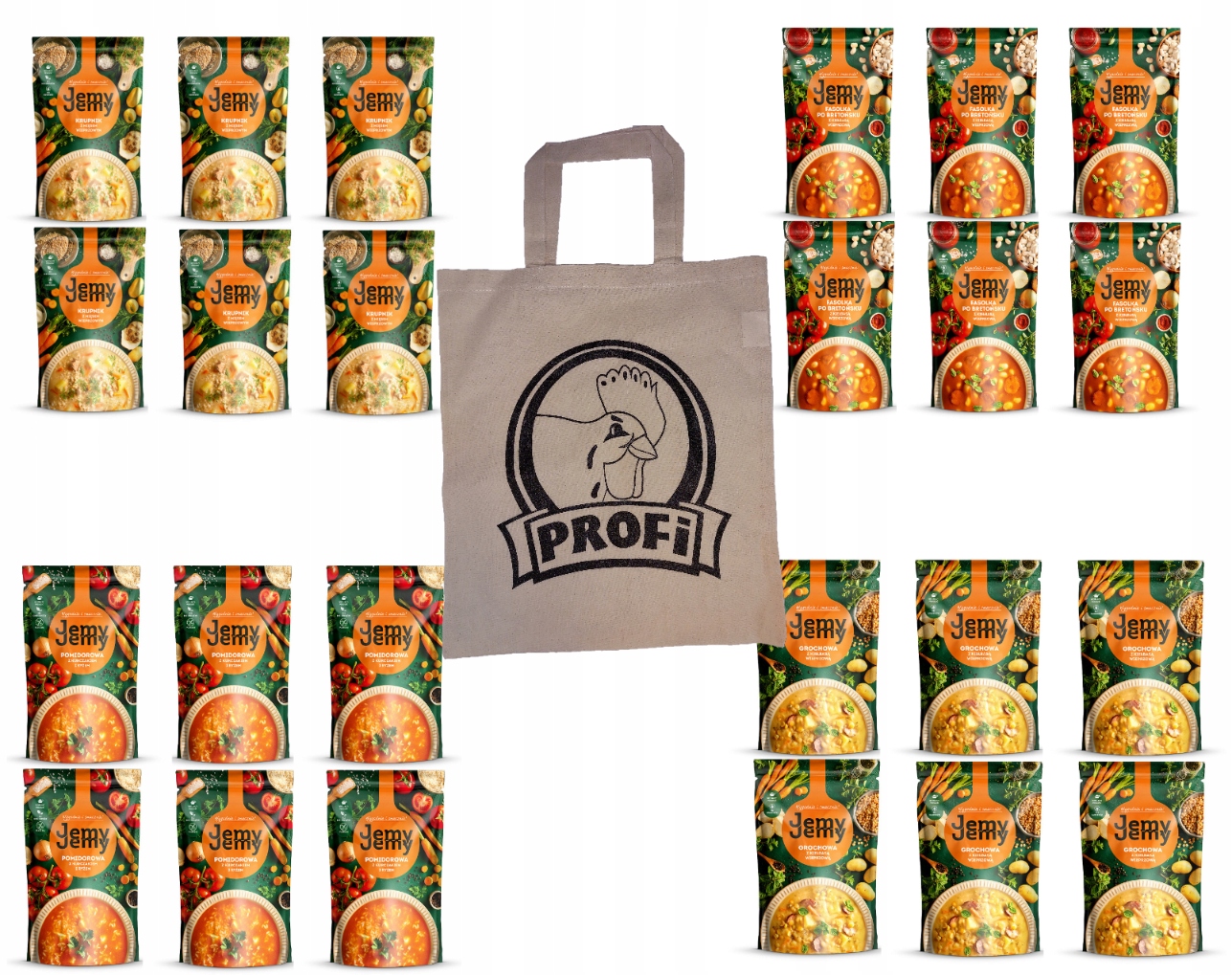 Levně 24 x Polévka Jíme Jemy Taška Bonus