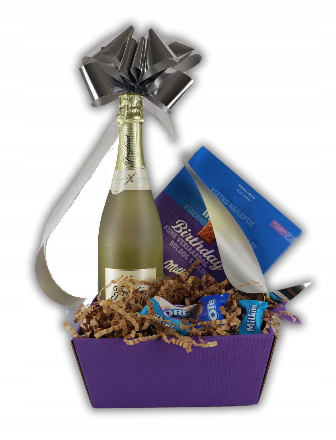 Levně Dárkový koš Happy Birthday Dárek k narozeninám Narozeninový nápad