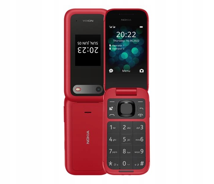 

Telefon Nokia 2660 4G Czerwony Stacja Ładująca