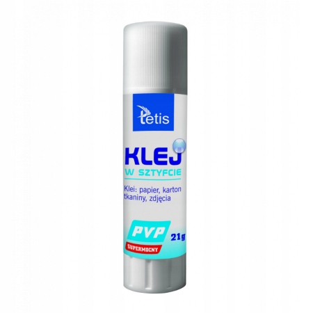 

Klej Tetis sztyft 21g bezbarwny