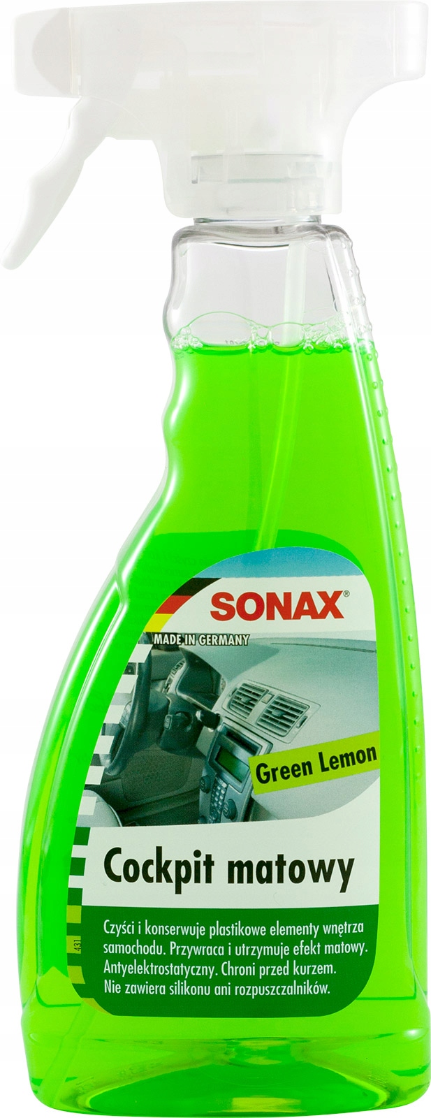 

Sonax Kokpit Matowy Green Lemon 500 ml plak