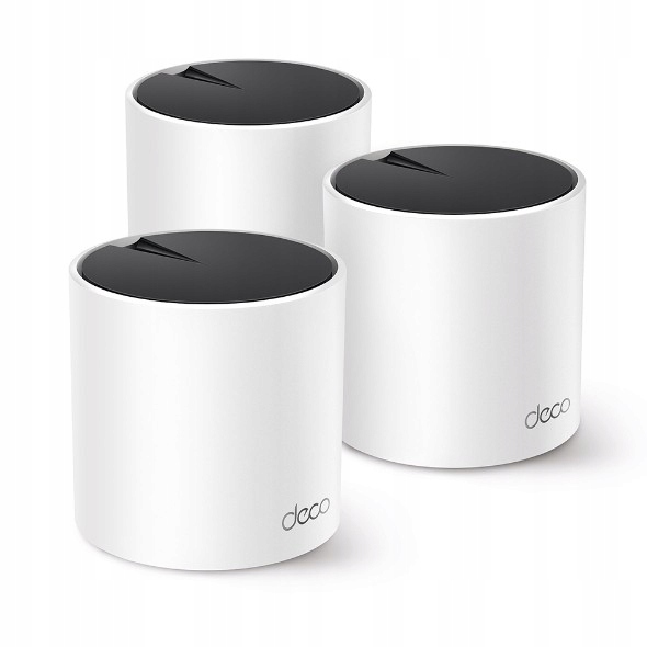 TP-Link Deco X55 (3-Pack) Dual-band (2.4 GHz/5 GHz) Wi-Fi 6 (802.11ax) Biely