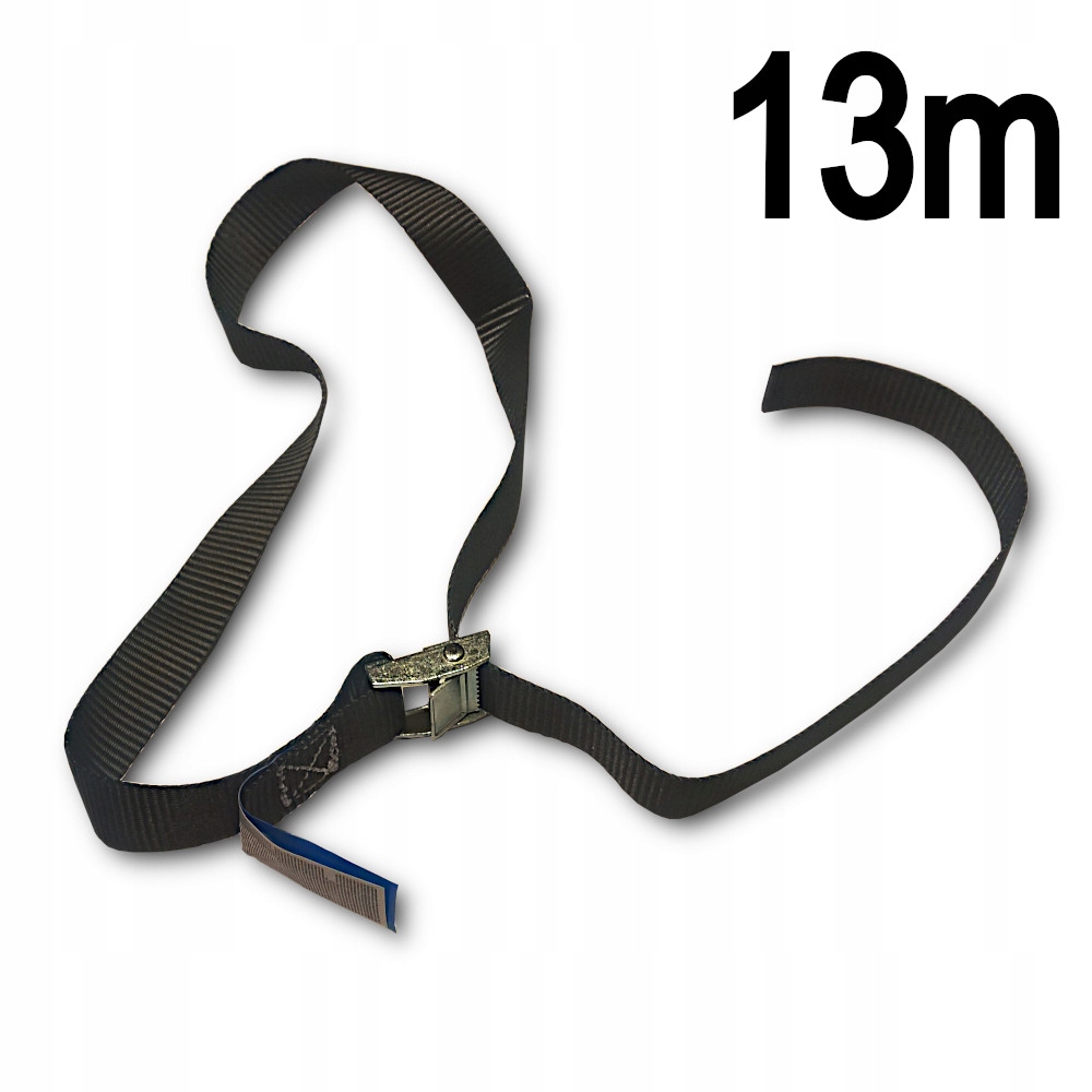 

Pas transportowy mocujący z klamrą zacisk 25mm 13m