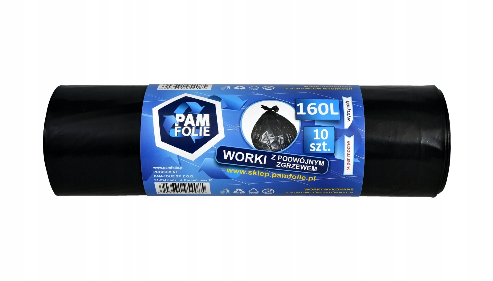 

Worki na śmieci budowlane 160L 10 szt duże mocne