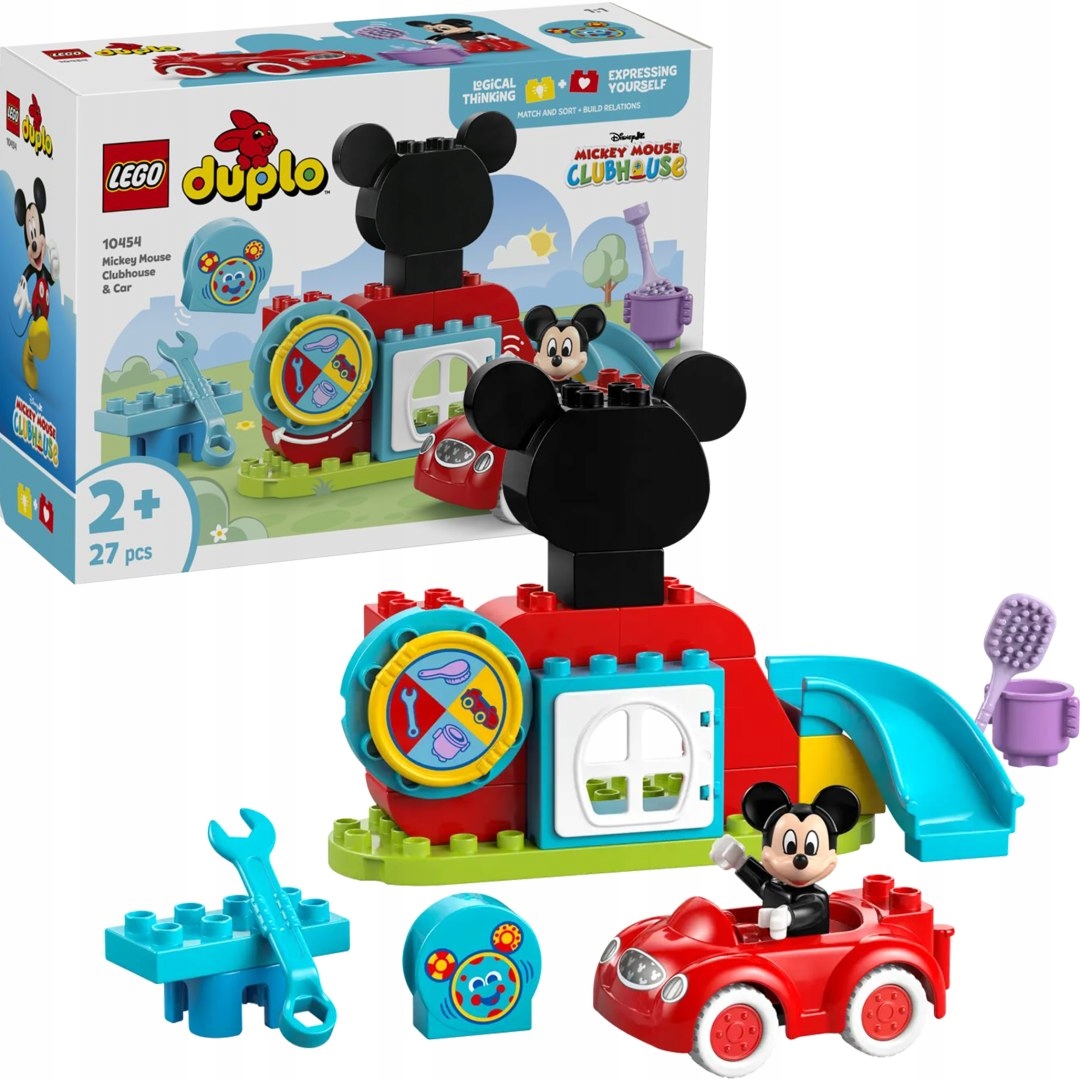 10454 Lego Duplo Klub přátel Mickey Mouse a auto Lego