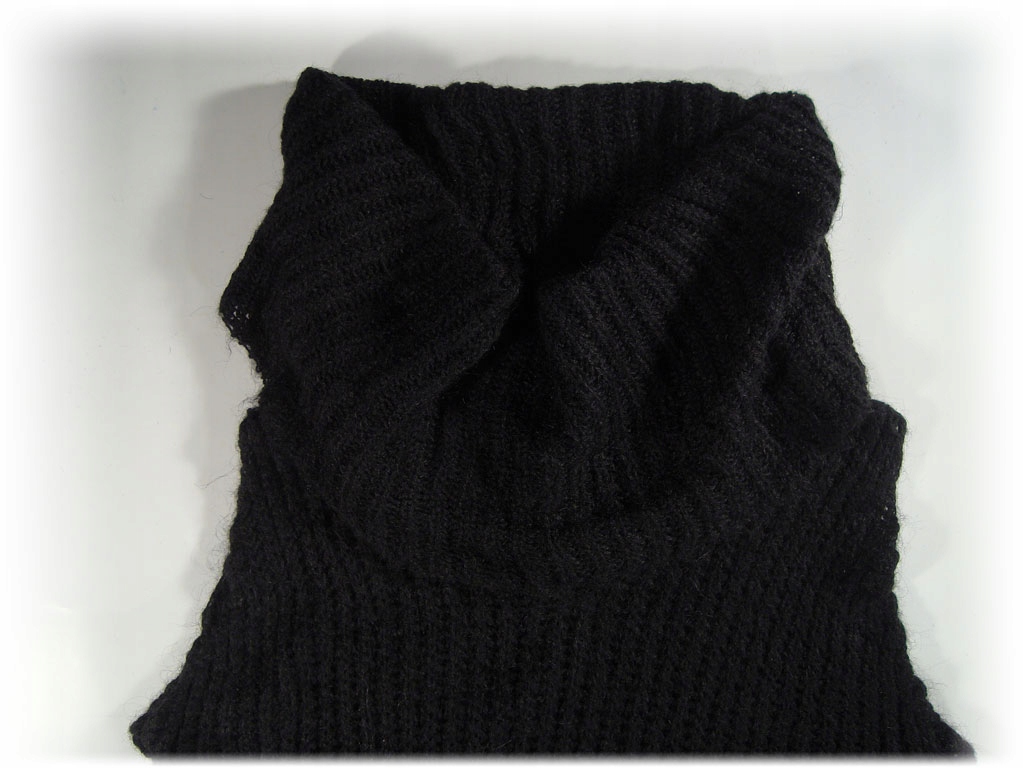 SUKIENKA WŁOSKA CIEPŁA TUNIKA SWETER GOLF SZALOWY Szerokość pod pachami 42 cm