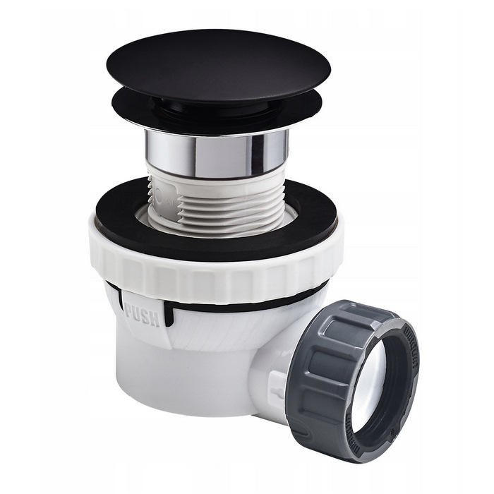 Wirquin Umývadlový sifón nízky XS-Pure čierny 30722863