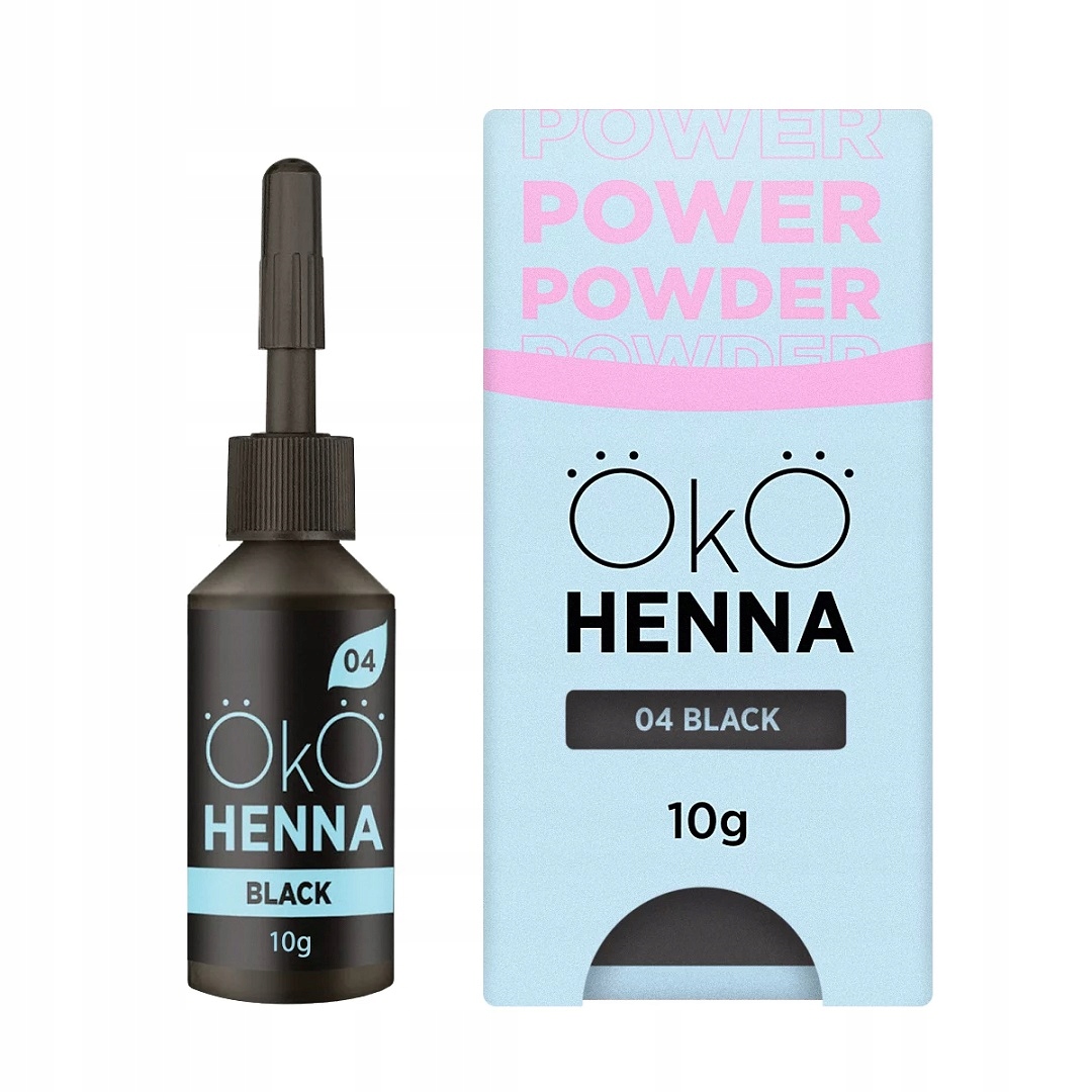 Oko henna na obočí Power Powder 04 Black 10 g