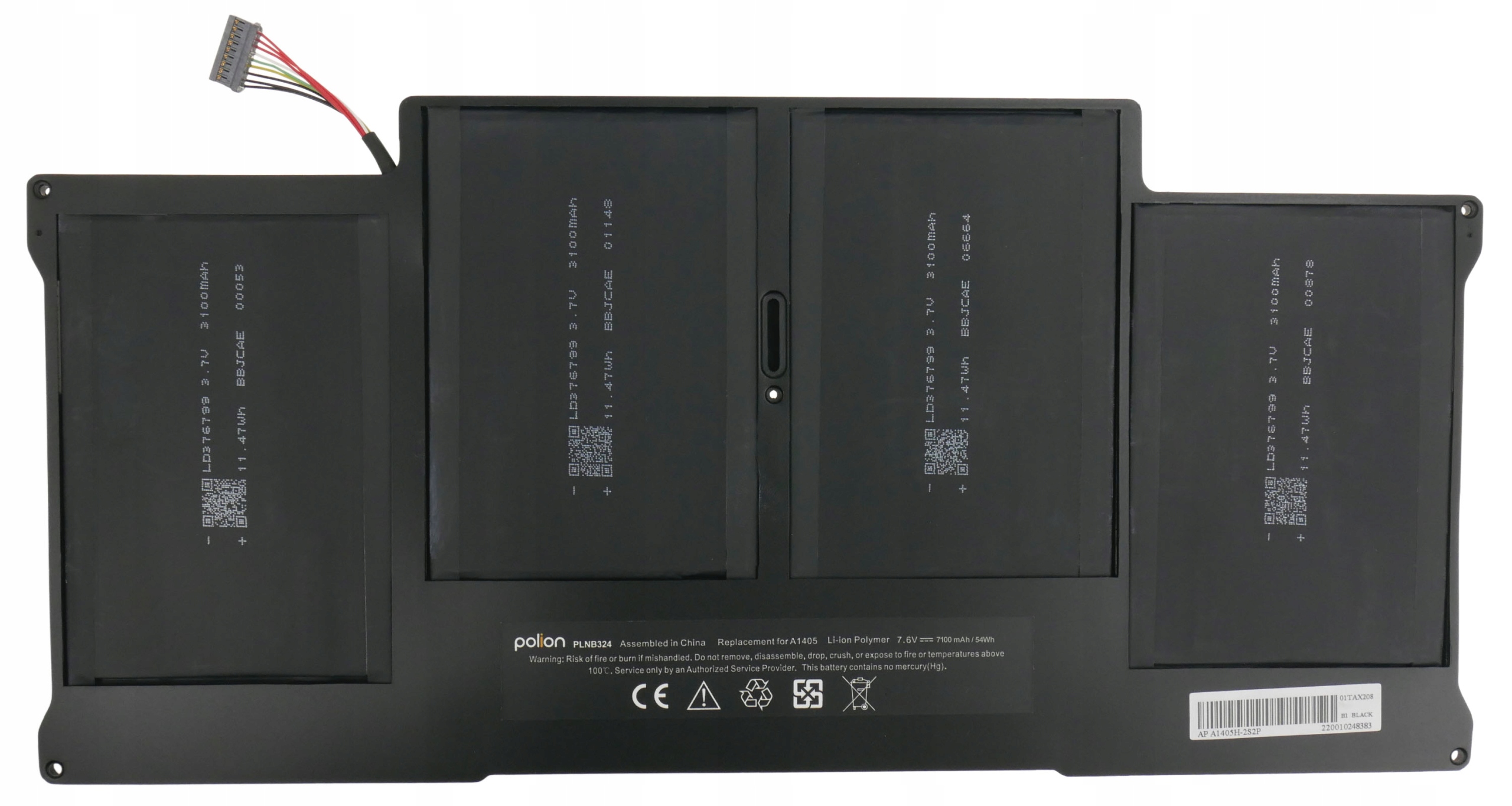 Bateria A1405 A1466 do APPLE MacBook Air 13 Producent Polion