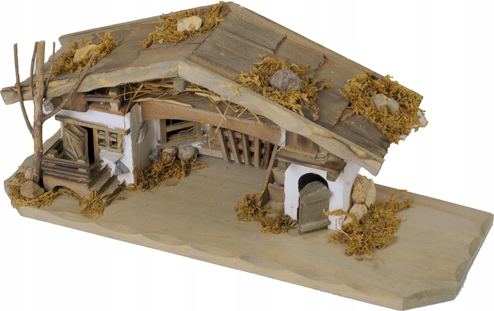 

Szopka Bożonarodzeniowa 33x12x13,5cm do fig. 4-6cm