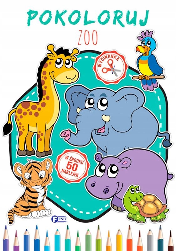 

Pokoloruj. Zoo Kolorowanka Malowanka dla Dzieci