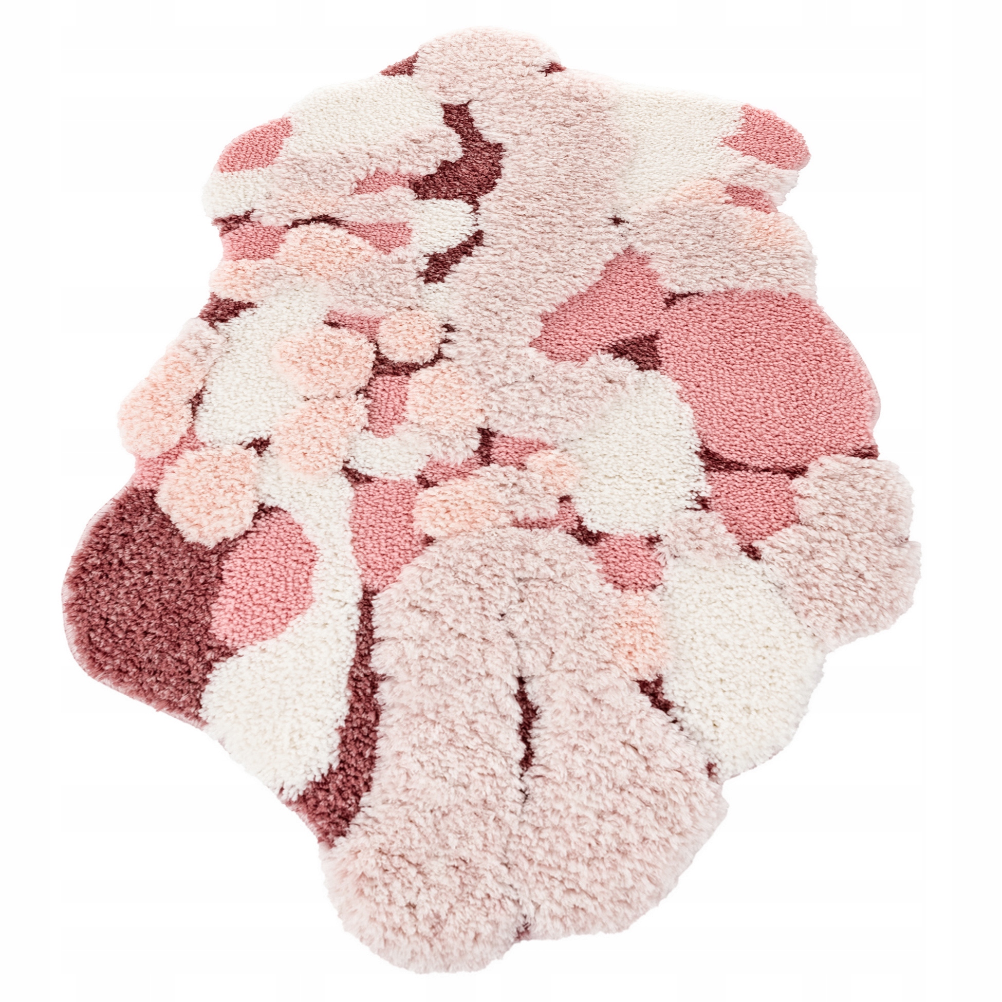 Koberec Koberec Běhoun do ložnice Shaggy Růžový 50x80 cm Měkký Tlustý Nadýchaný